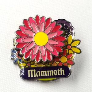 Mammoth Mountain  Daisy Flower Turnable Flowers Enamel Lapel Pin Souvenir